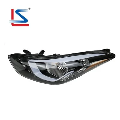 Hyundai Elantra 2014 Lampa de cap cu oem lateral galben L 92101-3x400 R 92102-3x400 Hyundai Far